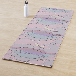 Tapis De Yoga 🌸 Abstrait Rose et Violet