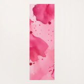 Tapis De Yoga Abstrait Rose sur Rose (Dos)