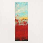 Tapis De Yoga Abstrait rouge de l'Alaska (Dos)