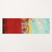 Tapis De Yoga Abstrait rouge de l'Alaska (Devant (Horizontal))