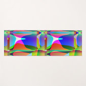 Tapis De Yoga 🌈 Abstrait Vibrant (Devant (Horizontal))