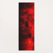 Tapis De Yoga Abstraite fumée rouge (Dos)