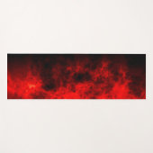 Tapis De Yoga Abstraite fumée rouge (Devant (Horizontal))