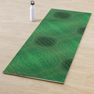 Tapis De Yoga Acceptation Médaillons de méditation verte