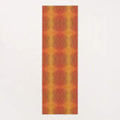 Tapis De Yoga Acceptation | Médaillons de saumons rouges orange  (Dos)