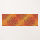 Tapis De Yoga Acceptation | Médaillons de saumons rouges orange  (Devant (Horizontal))