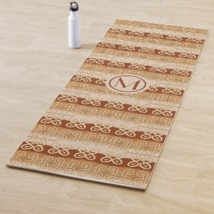 Tapis De Yoga Adinkra, une tribu africaine, motif.