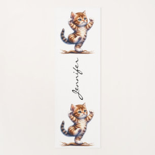 Tapis De Yoga Adorable chat Yoga Mat