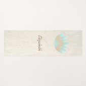 Tapis De Yoga Adorable Fleur Lotus Fille - Personnalisé (Devant (Horizontal))