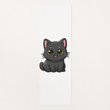 Adorable Kawaii Black Cat
