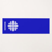 Tapis De Yoga Affiche du logo bleu CBC 1986 (Devant (Horizontal))