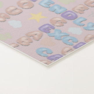 Tapis De Yoga Affirmations Positives A-Z Rose