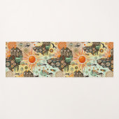 Tapis De Yoga Africa Map Decorative Tribal Elements Pattern (Devant (Horizontal))