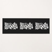 Tapis De Yoga Ai. Amour. Amor. (Devant (Horizontal))