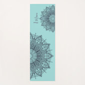 Tapis De Yoga Airy Mandalas Over Sea Green Yoga Mat personnalisé (Devant)
