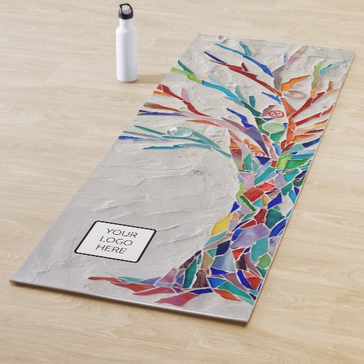Tapis De Yoga Ajouter Votre Logo Arbre De Vie (En situation)