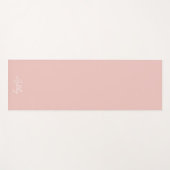 Tapis De Yoga Ajouter Votre Nom Modern Blush Pink (Devant (Horizontal))