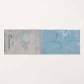 Tapis De Yoga Ajoutez votre nom | Silver Aura (Devant (Horizontal))