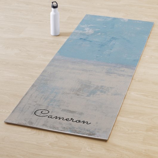 Tapis De Yoga Ajoutez votre nom | Silver Aura (En situation)