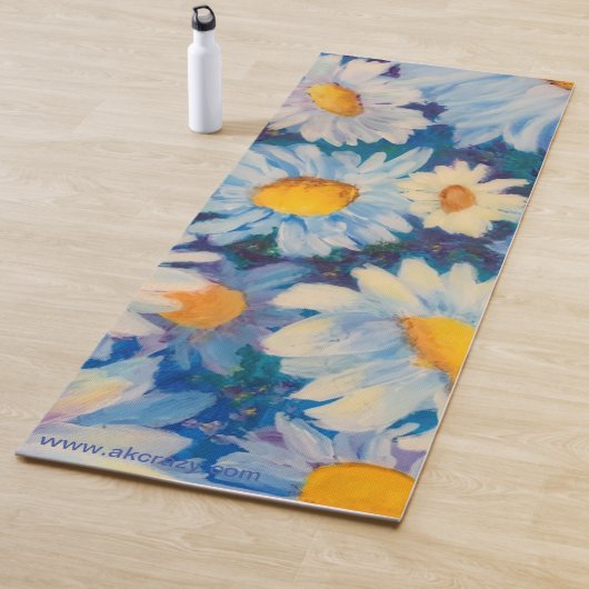 Tapis De Yoga Alaskan Daisies Yoga Mat (En situation)