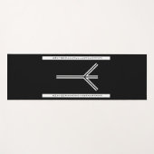 Tapis de yoga Algiz BW (Devant (Horizontal))