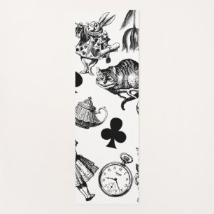 Tapis De Yoga Alice White Rabbit Wonderland Classic