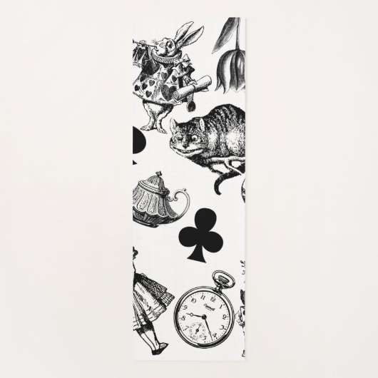 Tapis De Yoga Alice White Rabbit Wonderland Classic (Devant)