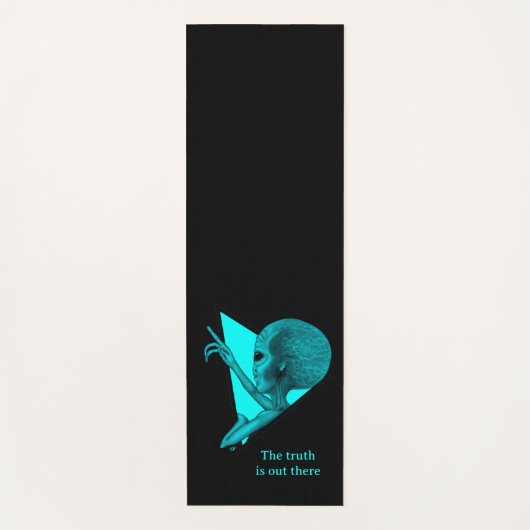 Tapis De Yoga Alien gris, la vérité est là (Devant)