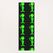 TAPIS DE YOGA ALIEN UFO LITLE GREEN MAN YOGA MATS (Dos)