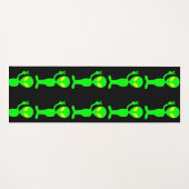 TAPIS DE YOGA ALIEN UFO LITLE GREEN MAN YOGA MATS (Devant (Horizontal))