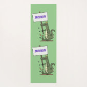 Tapis De Yoga Aligator de crocodile drôle avec dessin animé (Dos)
