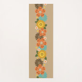 Tapis De Yoga Allana Garden Hawaiian Graphical Floral - Tan (Devant)