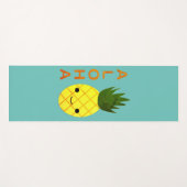 Tapis De Yoga Aloha Cute Kawaii Ananas (Devant (Horizontal))