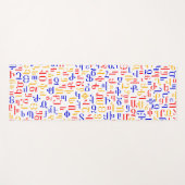 Tapis De Yoga alphabet arménien (Devant (Horizontal))