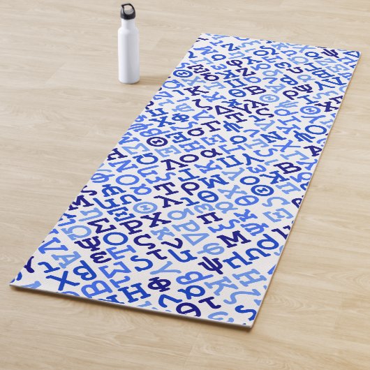 Tapis De Yoga alphabet grec (En situation)