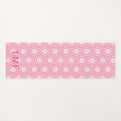 Tapis De Yoga Amal Star Lattice in Pink Personalized (Devant (Horizontal))