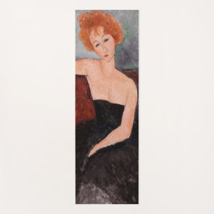 Tapis De Yoga Amedeo Modigliani - Robe de soirée pour filles rou