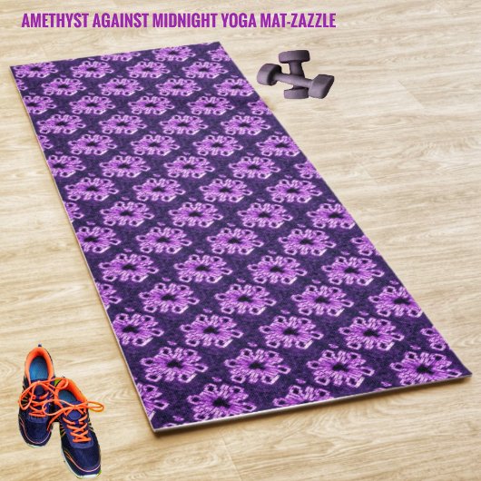 Tapis De Yoga Améthyste contre minuit