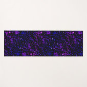 Tapis De Yoga Améthyste noir super violet (Devant (Horizontal))