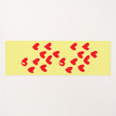 Tapis De Yoga Amour Coeur Yoga Mat (Devant (Horizontal))