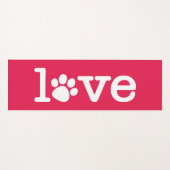 Tapis De Yoga Amour des animaux (Devant (Horizontal))