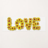 Tapis de Yoga Amour Tournesol (Devant (Horizontal))