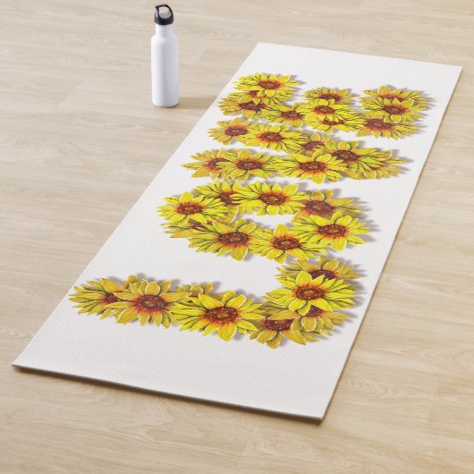 Tapis de Yoga Amour Tournesol (En situation)