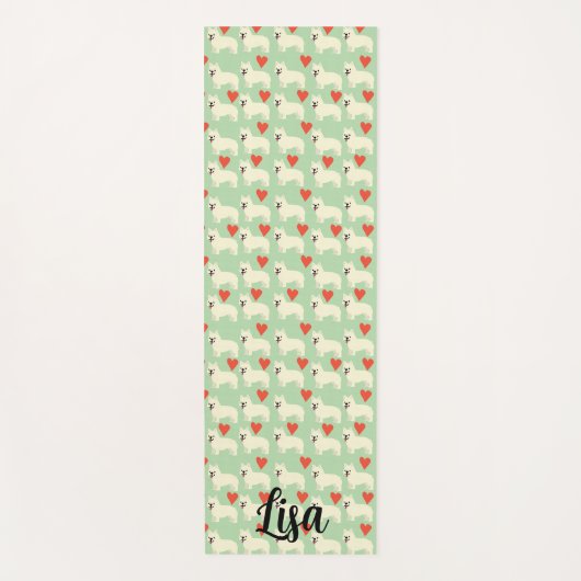 Tapis De Yoga Amoureux de Frenchie (Devant)