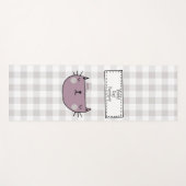 Tapis De Yoga Amoureux des chats Whimsical Purrfect Buffalo Plai (Devant (Horizontal))