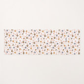 Tapis De Yoga Amoureux des chiens mignon (Devant (Horizontal))