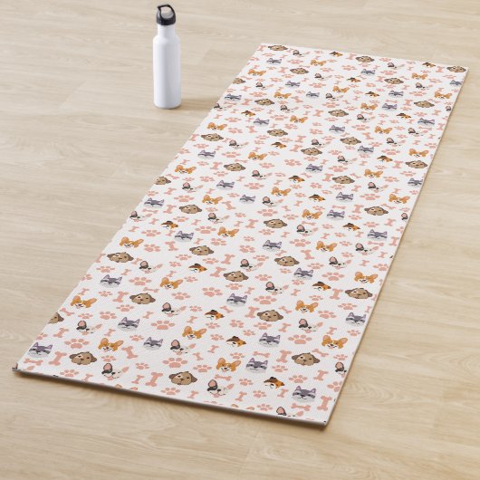 Tapis De Yoga Amoureux des chiens mignon (En situation)