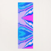 Tapis De Yoga Amusant moderne couleur violet bleu Cravate-teint (Dos)