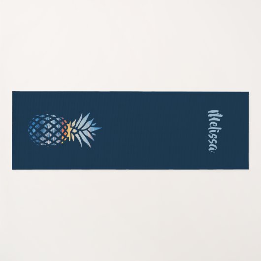 Tapis De Yoga Ananas moderne Personnalisé (Devant (Horizontal))