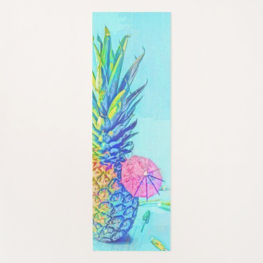 Tapis De Yoga Ananas Tropical (Devant)
